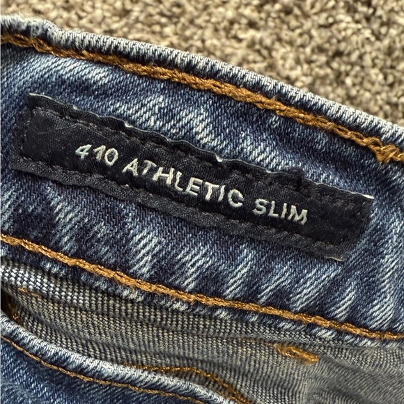 Lucky Brand Men's 410 Athletic Slim 36/30 Straight Leg Blue Jeans - Picture 4 of 5